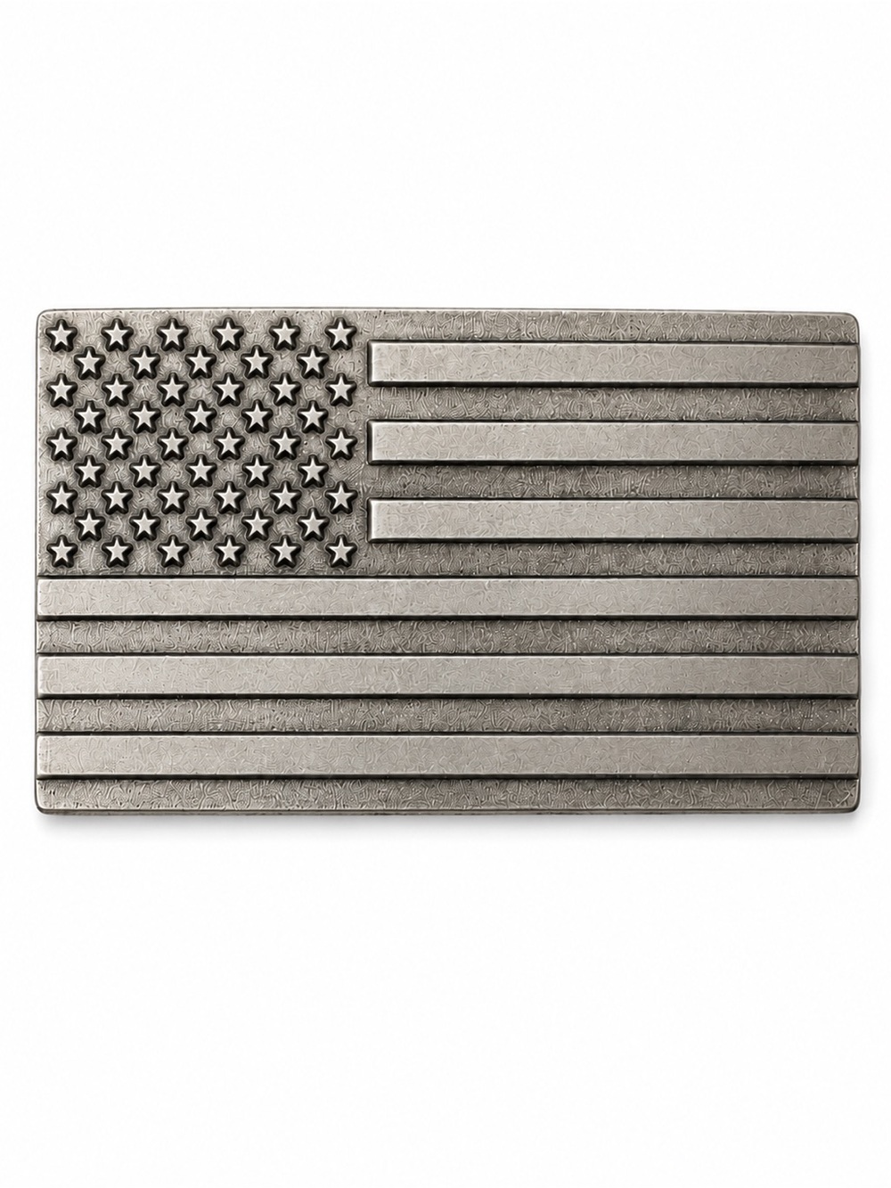 Indiana Metal Craft American Flag Solid Pewter Belt Buckle Made in USA NIB